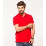 Buy Red Basic Polo T-Shirt for Men in Pakistan
