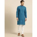 Buy Blue Cotton Kurta for Men Online in Pakistan
