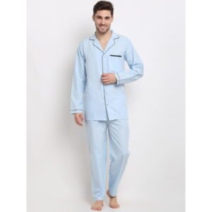 Shop the Perfect Sky Blue Men's Night Suit for Summer Online in Pakistan