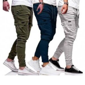 Shop Pack of 3 Branded Cargo Trousers for Men Online in Pakistan