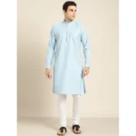 Buy Sky Blue Cotton Kurta for Men Online in Pakistan