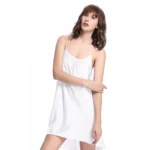 Buy Silk Chemise White Sexy Night Dress Online at Ajmery Pakistan
