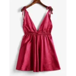 Shop Backless Tie Shoulder Maroon Sexy Nighty for Women Online in Pakistan from Official Onilne Store of Ajmery pk