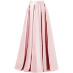 Buy Pink Flared Satin Maxi Skirt Online at Ajmery Pakistan