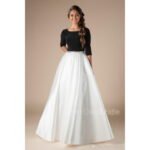 Buy Satin White Long Skirt With Top and Cancan Under Skirt Online in Pakistan | Cash on Delivery