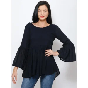 Peplum Top With Bell Sleeves SD-1079