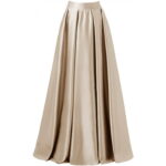 Buy Beige Flared Satin Maxi Skirt Online at Ajmery Pakistan