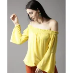 Buy Flared Sleeves off Shoulder Top online in Pakistan | Ajmery Pakistan