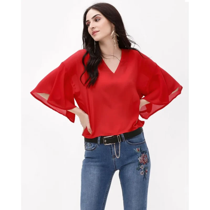 Buy Flared Short Sleeve Top for Women Online in Pakistan from Best Clothing Store