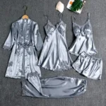 Buy 5 Pieces Gray Nighty Dress for Women Online in Pakistan at Ajmery pk