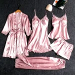 Buy 5 Pieces Pink Nighty Dress for Women Online in Pakistan at Ajmery pk