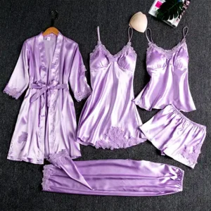 Buy 5 Pieces Purple Nighty Dress for Women Online in Pakistan at Ajmery pk