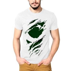 Buy Pakistan Patterned Flag Printed T-Shirt Specially Designed For 14 August Online in Pakistan