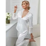 Shop 2 Pc Silk nightsuit for Women Online in Pakistan | Online shopping silk Nightwear