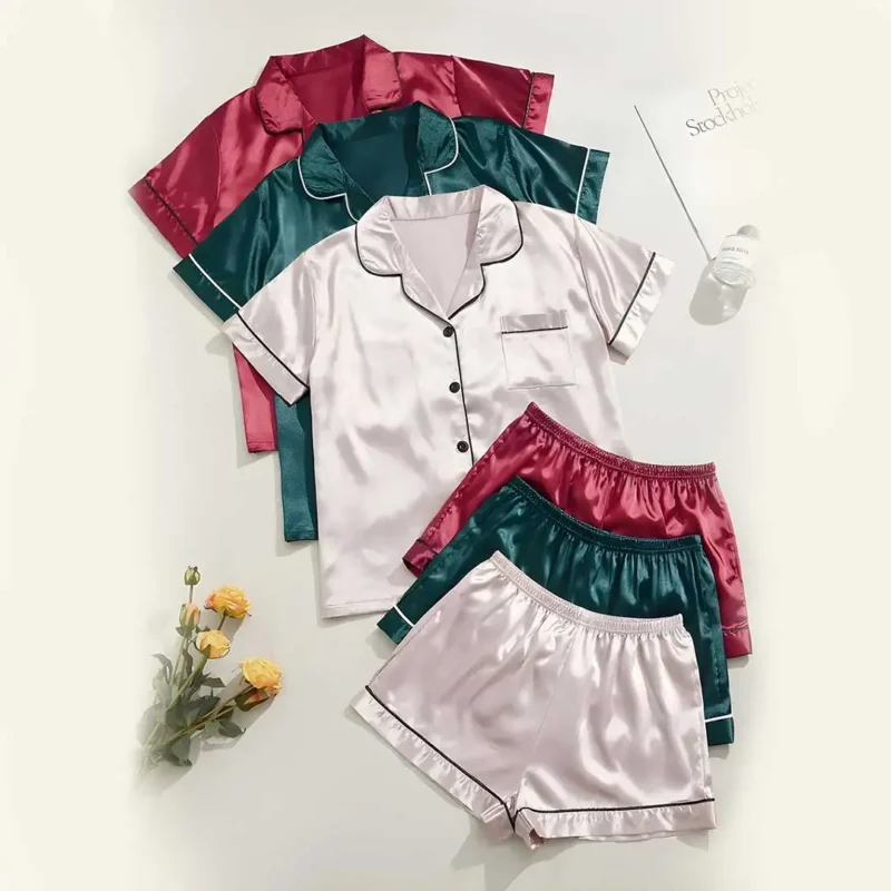 Buy Pack of Three Ladies Shorts Nightwear Online in Pakistan