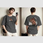 Buy Gray Money Printed Drop Shoulder Tees Online| Ajmery Pk